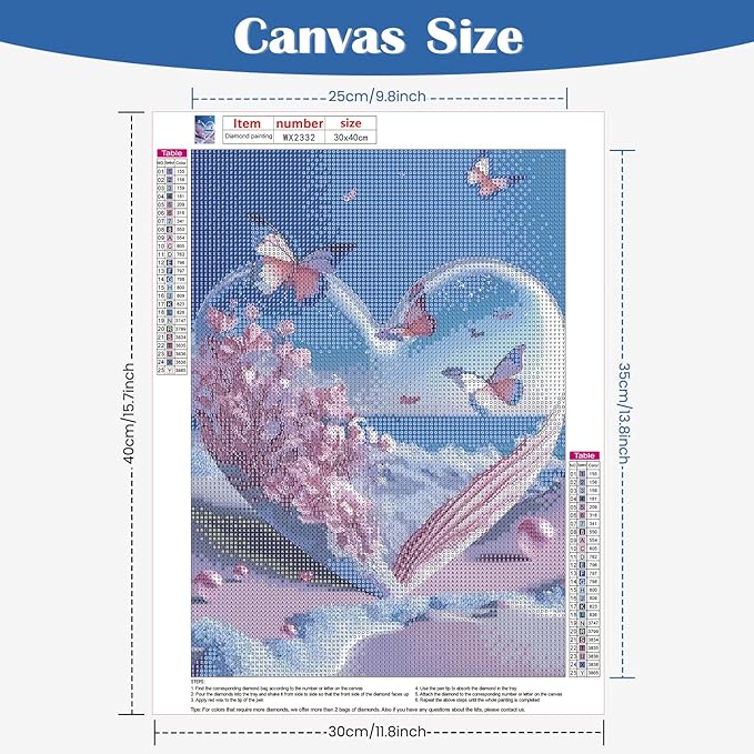 5D Diamond Painting Kit - Butterfly - Diamond Canvas