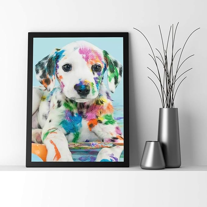 5D Diamond Painting Kit - Cute Dog - Diamond Canvas