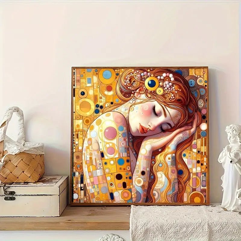 Golden Woman - Diamond Canvas