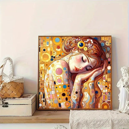 Golden Woman - Diamond Canvas